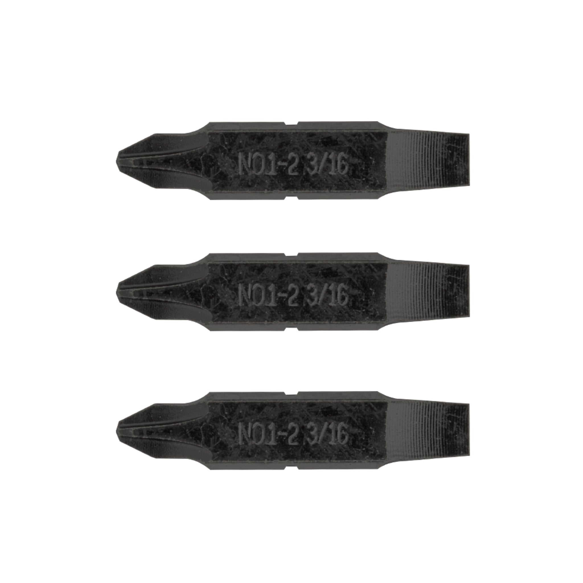 #1-#2 Phillips & 3/16 Flat Screwdriver Bits